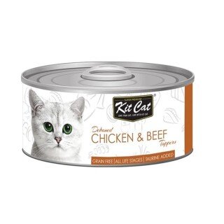 Kit Cat Tavuklu Ve Biftek Parçacıklı 80 gr Kedi Maması kullananlar yorumlar